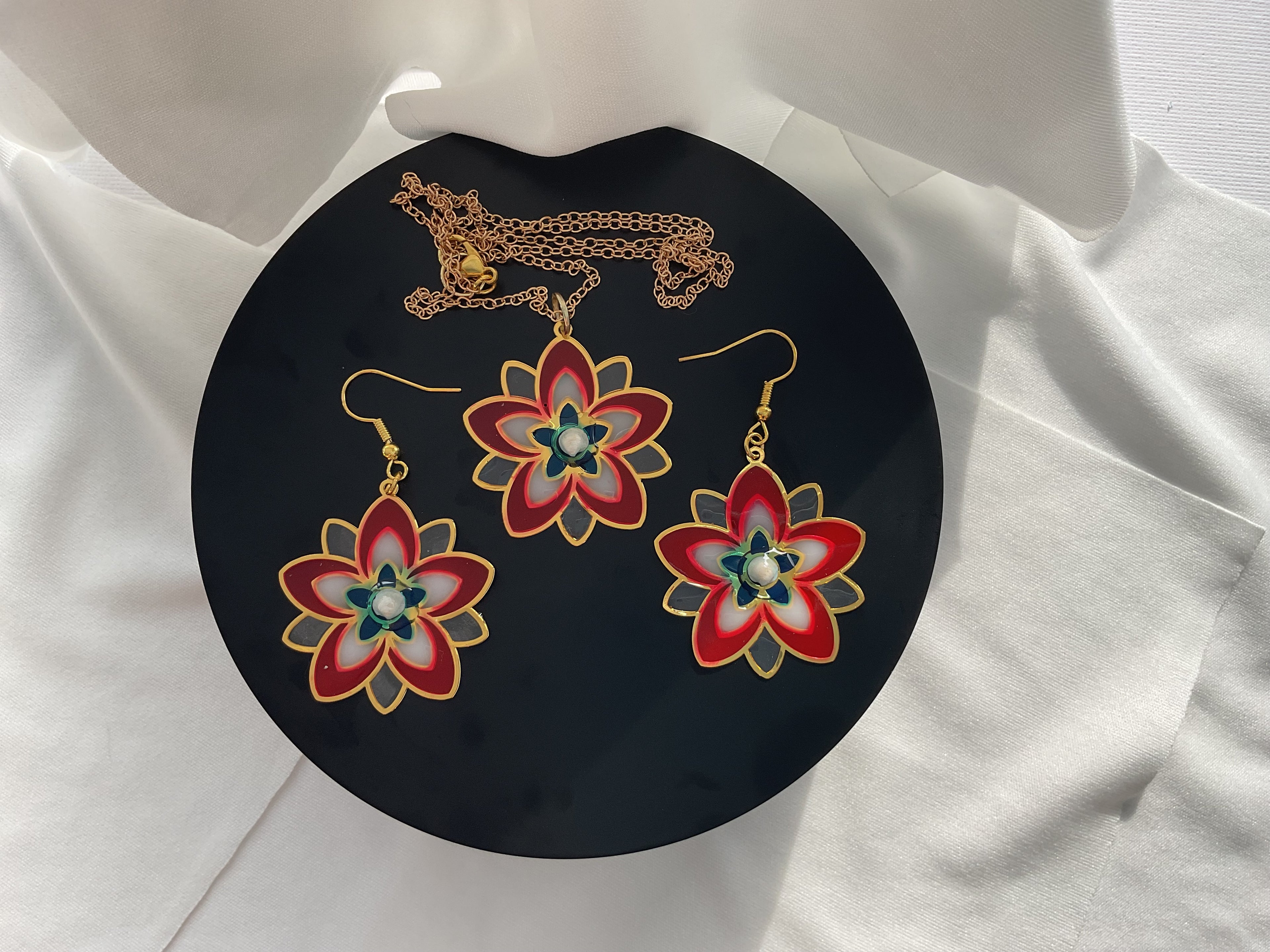 Blooming Tides Floral Jewelry Set