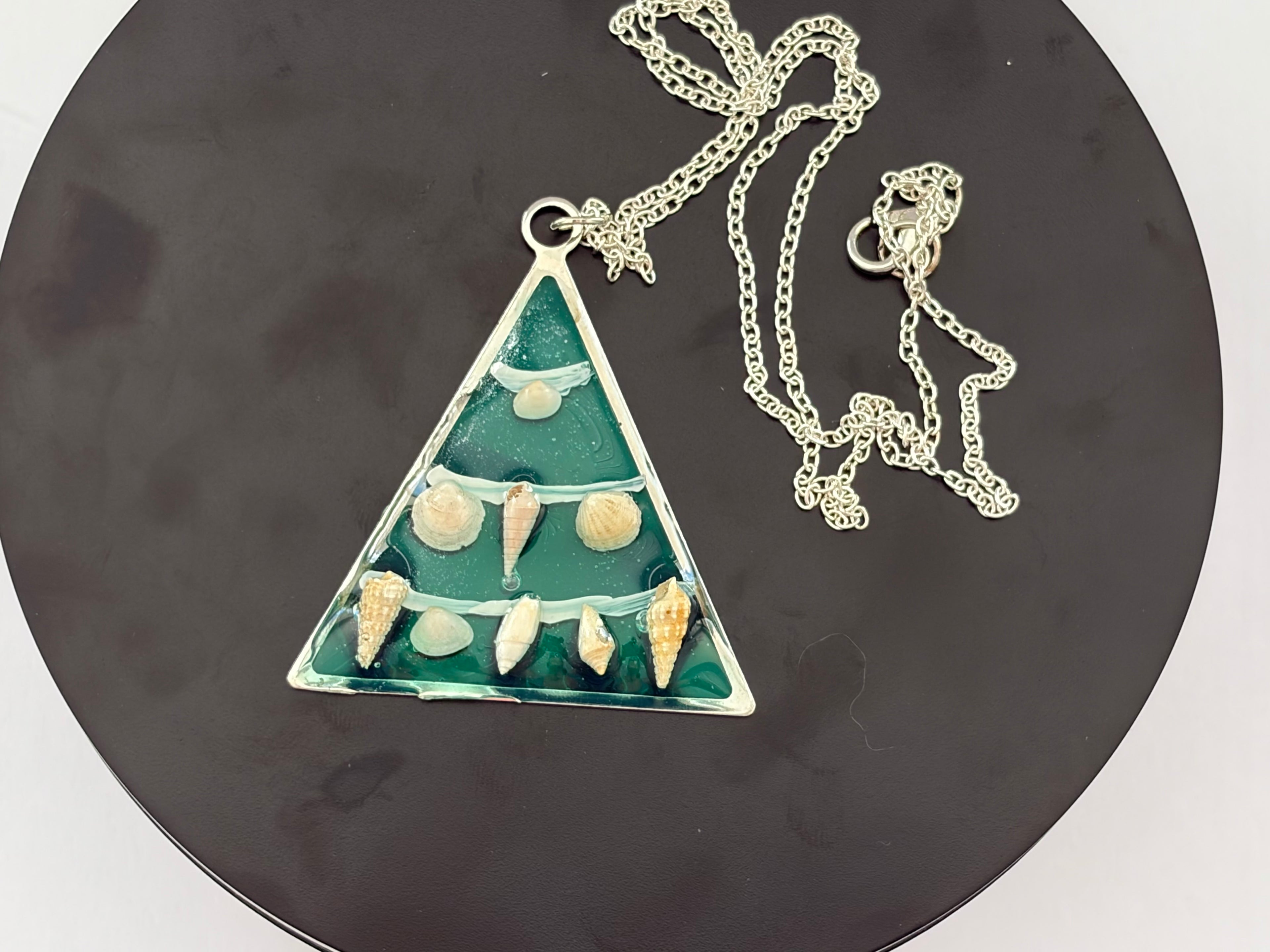 Seaside Christmas Tree Necklace