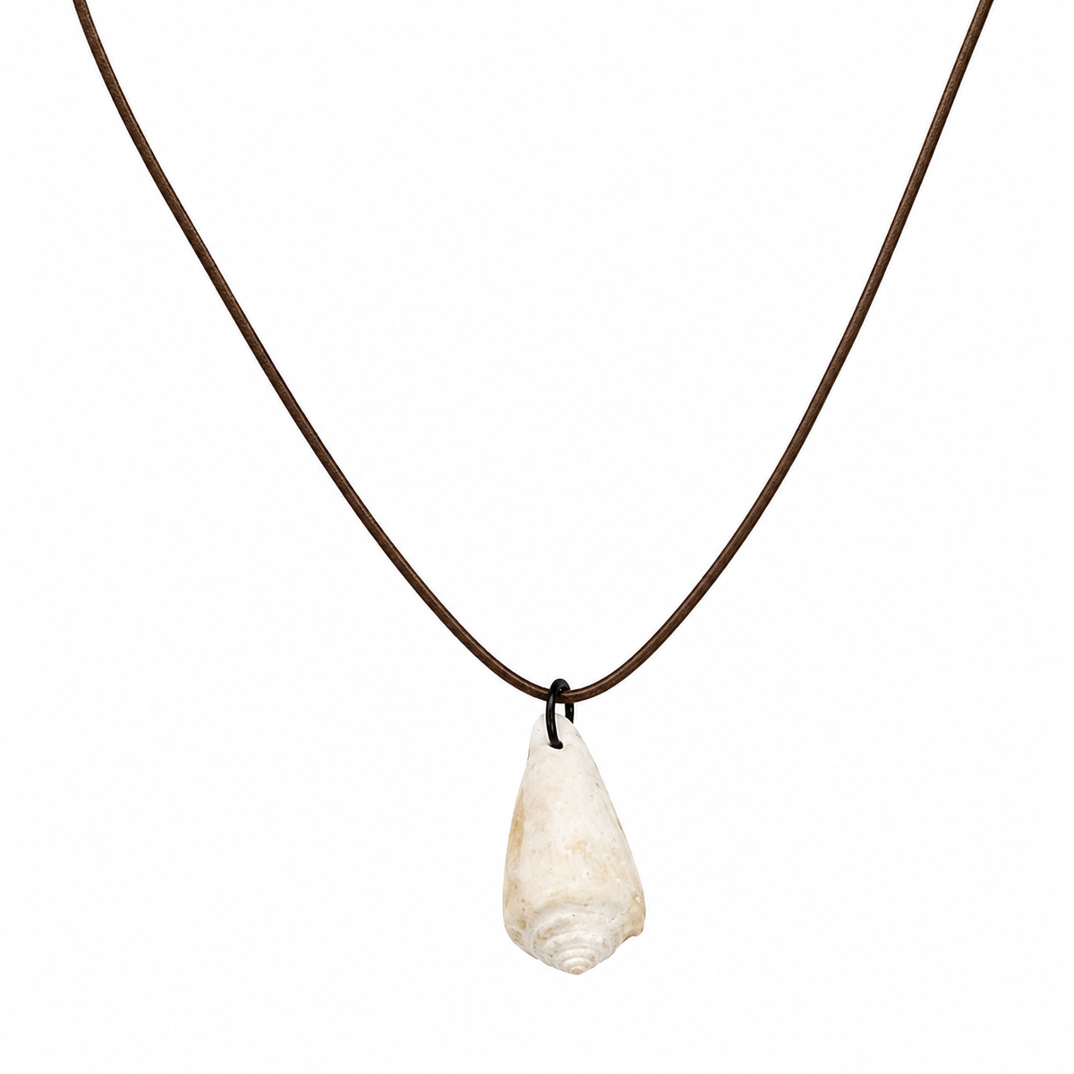 🐚 Rustic Seashell Cord Necklace
