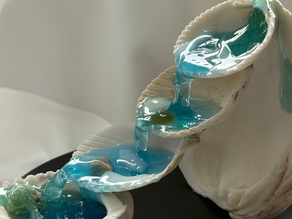 Ocean Cascade Seashell Fountain