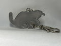 Personalized Cat Licking Paw Keychain