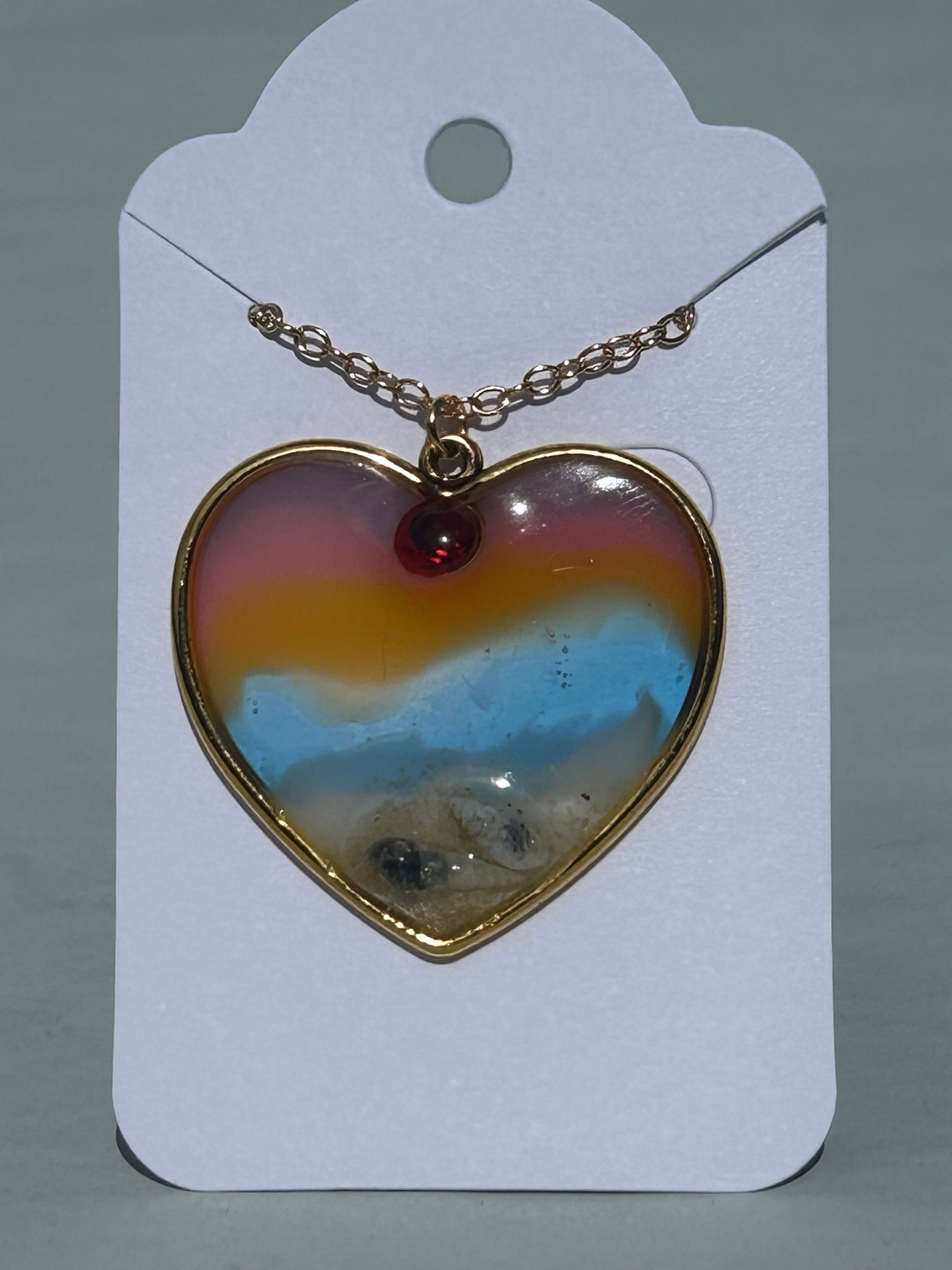 Sunset Shore Heart Necklace