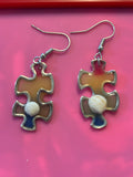 Coastal Hope Puzzle Piece Earrings