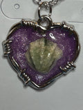 Amethyst Tide Heart Necklace