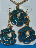 Azure Bloom Coastal Set