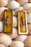 Golden Mermaid Glow Drop Earrings