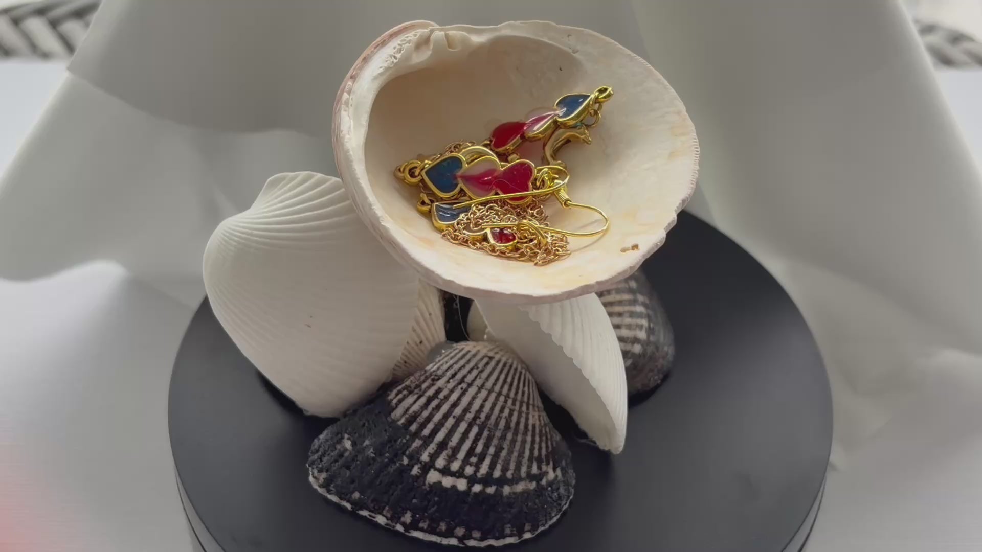 Coastal Seashell Jewelry Holder